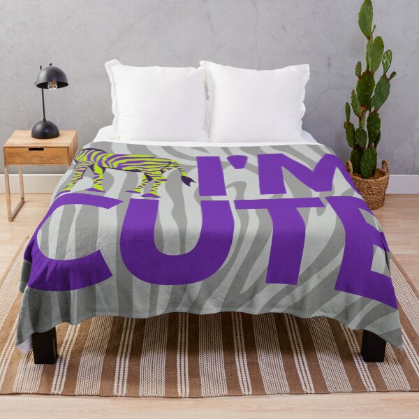 Item preview, Zebra I'm cute purple designed and sold by InsaneCorner.