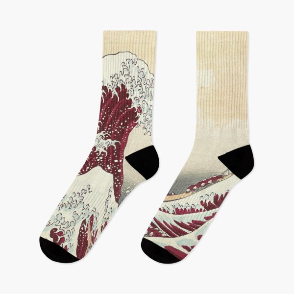 Item preview, Great Wave - Kanagawa Night, black, red designed and sold by Vivanne-art.