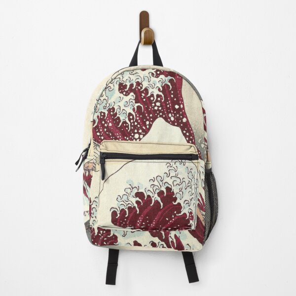 Item preview, Great Wave - Kanagawa Night, black, red designed and sold by Vivanne-art.