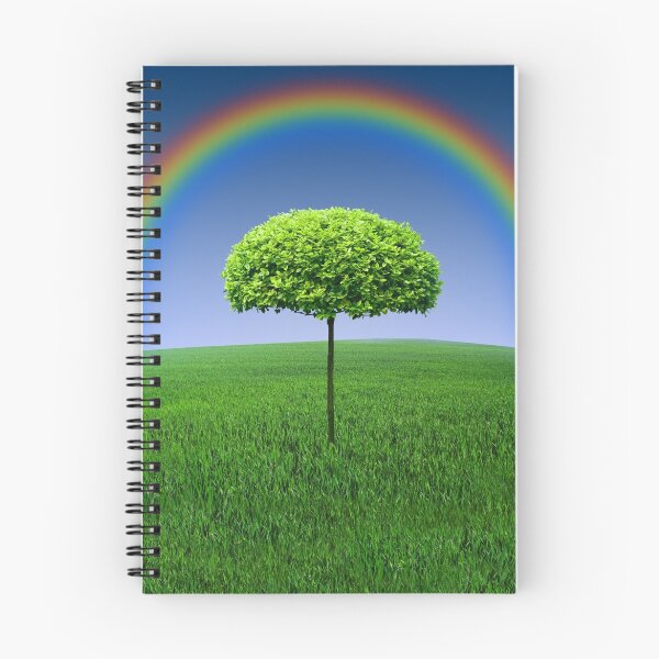 Item preview, Evergreen Topiary tree with Rainbow over designed and sold by Bruno Beach.