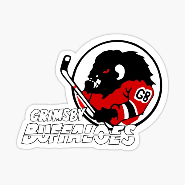 "Grimsby Buffaloes Ice Hockey Team v2" Sticker for Sale by
