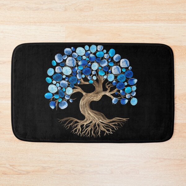 Item preview, Tree of Life - Blue Tumbled Gemstones  designed and sold by k9printart.