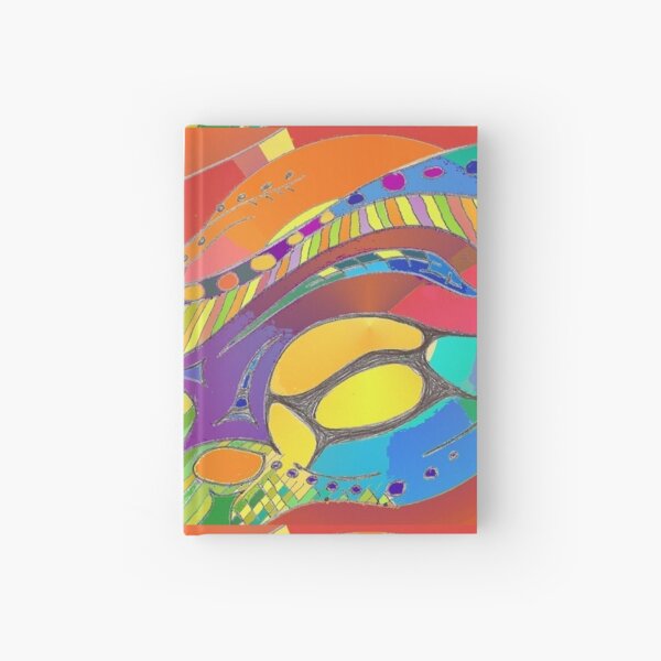 Bold Organic Abstract Art Hardcover Journal
