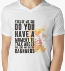 Ragnaros-Game wordart Men's V-Neck T-Shirt