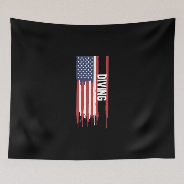 Item preview, American Flag Diving designed and sold by WakeNBake-Tees.