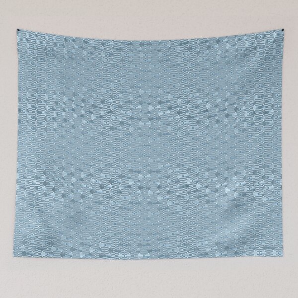 Item preview, Hexagon Geometric Allover Blue designed and sold by Cedarrue.