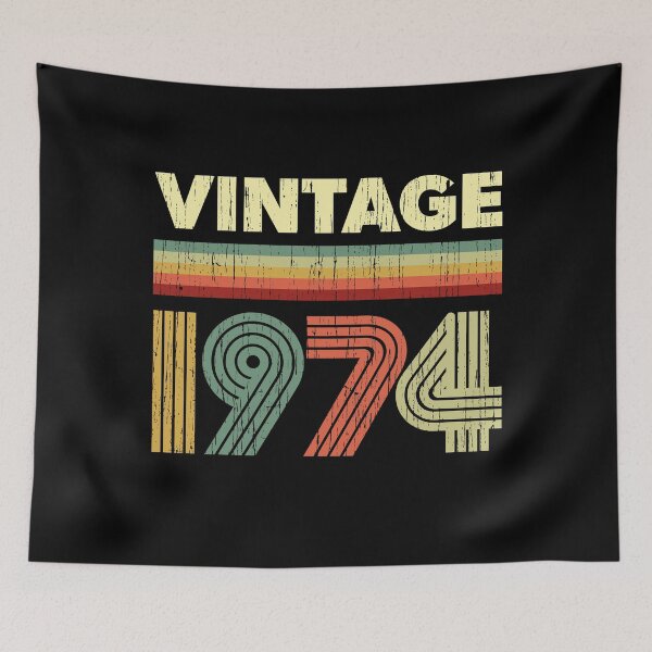 Item preview, 1974 Birthday Vintage Retro 47 years old Design designed and sold by justjonboy.