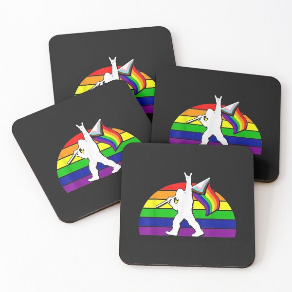 Item preview, Funny Bigfoot Support LGBTQ Gay Pride Flag Rainbow Equality designed and sold by lucpjwel.
