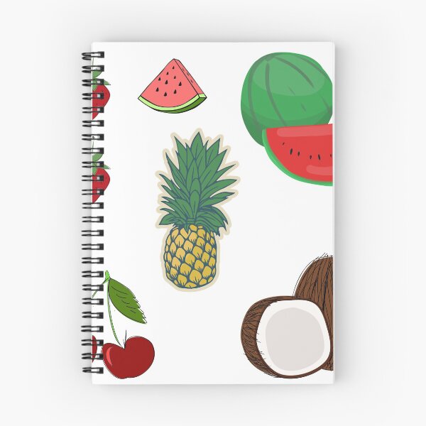 Item preview, fruit, fun, funny, pineapple, strawberry, watermelon, coconut, cherry designed and sold by DesignWithNeza.