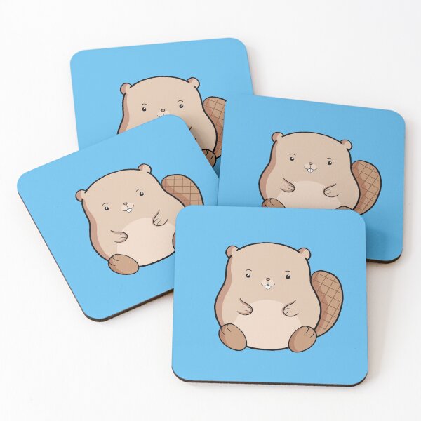Item preview, Beaver Cute Kawaii Animal Lover Drawing designed and sold by Delightfully Cynical.