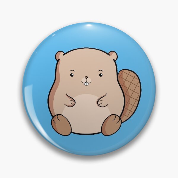 Item preview, Beaver Cute Kawaii Animal Lover Drawing designed and sold by Delightfully Cynical.