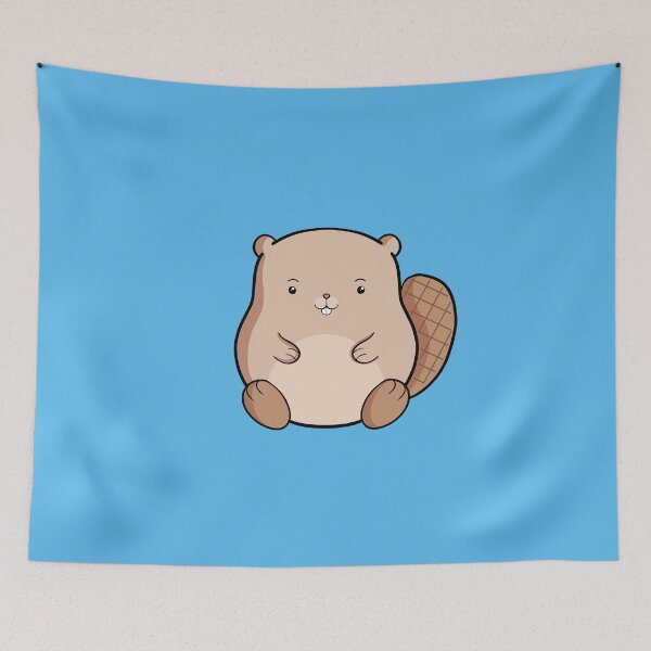 Item preview, Beaver Cute Kawaii Animal Lover Drawing designed and sold by Delightfully Cynical.