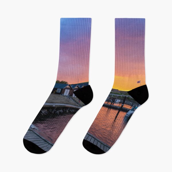 Item preview, Sunset at Ejerslev Havn designed and sold by DiFigianoPhoto.