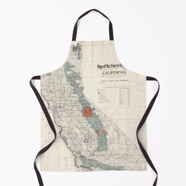 Item preview, Old California Forest Reserve Map (1907) Vintage CA Park Preserves Atlas designed and sold by BravuraMedia.