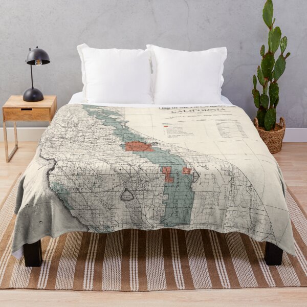Item preview, Old California Forest Reserve Map (1907) Vintage CA Park Preserves Atlas designed and sold by BravuraMedia.