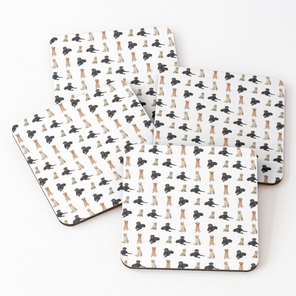 Item preview, Labradors on white background designed and sold by TerenceLacey.