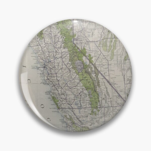 Item preview, Old California Forest Reserves Map (1918) Vintage Golden State Woodlands Atlas designed and sold by BravuraMedia.