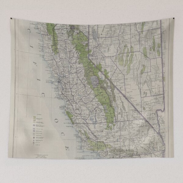 Item preview, Old California Forest Reserves Map (1918) Vintage Golden State Woodlands Atlas designed and sold by BravuraMedia.