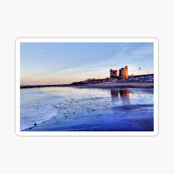 Withernsea Sunset and Moon Sticker