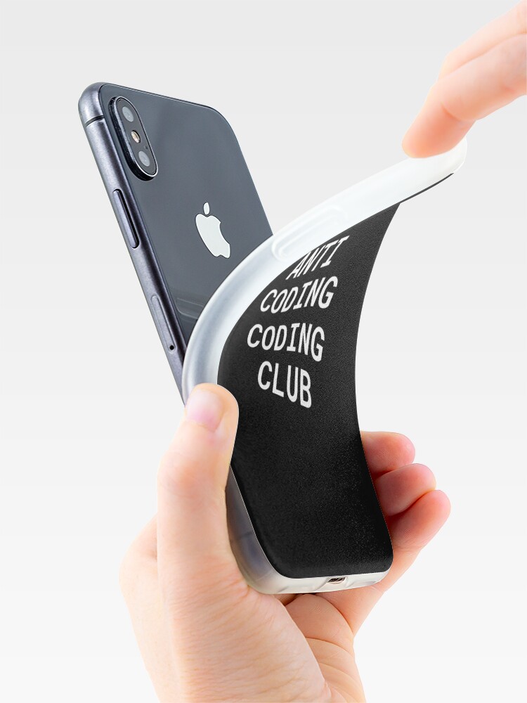 iPhone Case, Anti Coding Coding Club designed and sold by philipdev