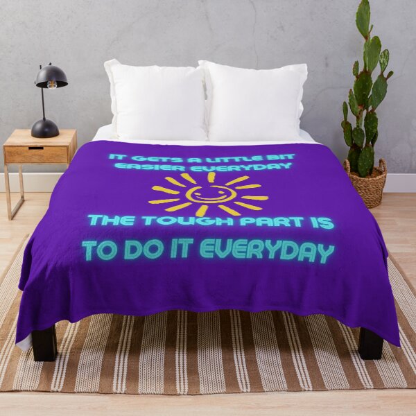 Item preview, It Gets A Little Bit Easier Everyday - Motivation Quote Graphic Design designed and sold by cypher33.