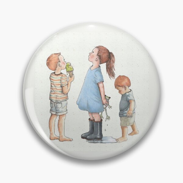 Item preview, Three Red-headed Kids in Summertime, Ice-cream, Frog-Catching Childhood designed and sold by JoyfulWhimsy.
