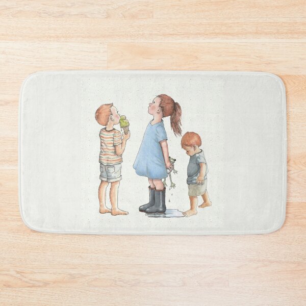 Item preview, Three Red-headed Kids in Summertime, Ice-cream, Frog-Catching Childhood designed and sold by JoyfulWhimsy.