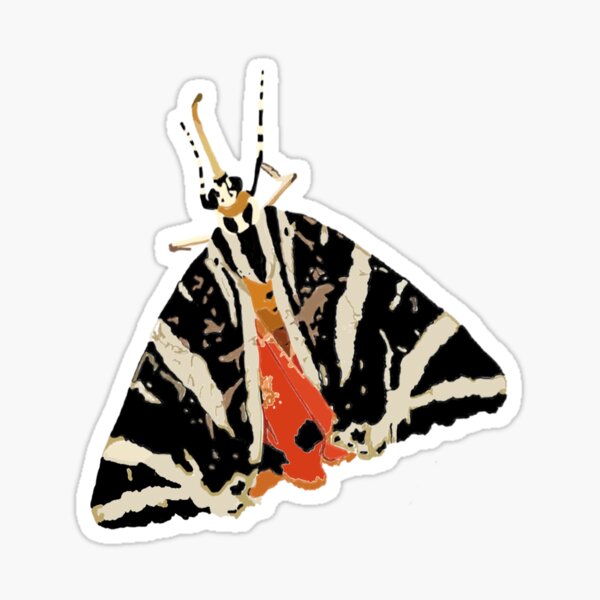 Schmetterling Spanische Flagge Sticker