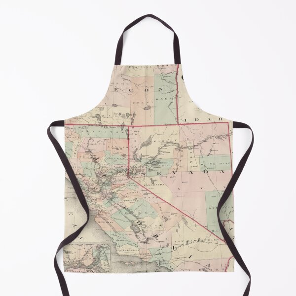 Item preview, Old California, Oregon & Nevada Map (1874) Vintage Western US States Atlas designed and sold by BravuraMedia.