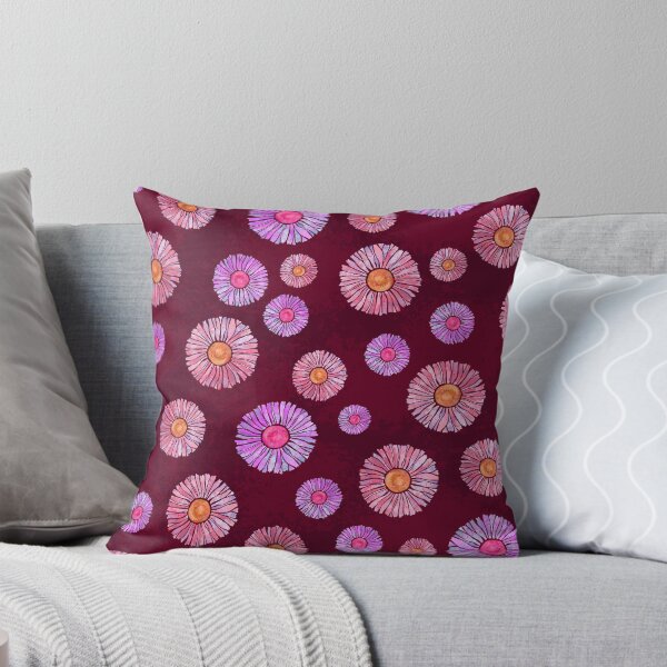 Item preview, Purple and Pink Coneflowers Pattern on Dark Purple designed and sold by GrousyGirl.