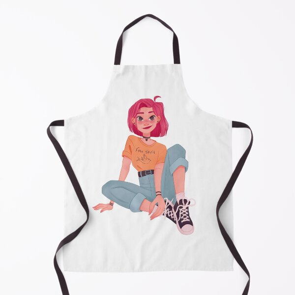 Item preview, Free spirit girl illustration designed and sold by dinaelrehab.