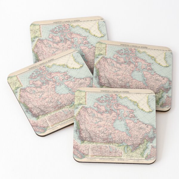 Item preview, Old Canada Map (1923) Vintage Canadian Country Atlas designed and sold by BravuraMedia.