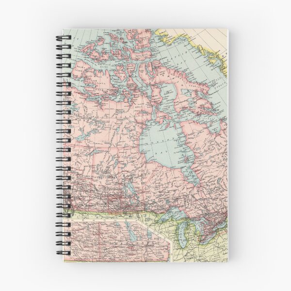 Item preview, Old Canada Map (1923) Vintage Canadian Country Atlas designed and sold by BravuraMedia.