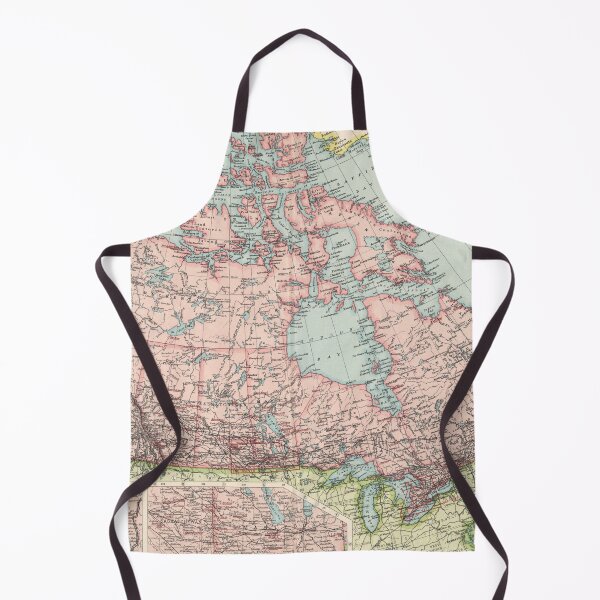 Item preview, Old Canada Map (1923) Vintage Canadian Country Atlas designed and sold by BravuraMedia.