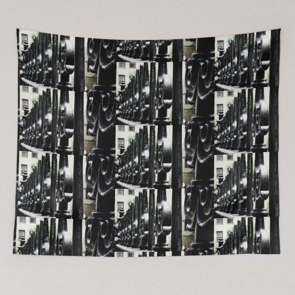 Item preview, Close Up of Old Ornate Iron Fence Boston designed and sold by Stephen Orsillo.
