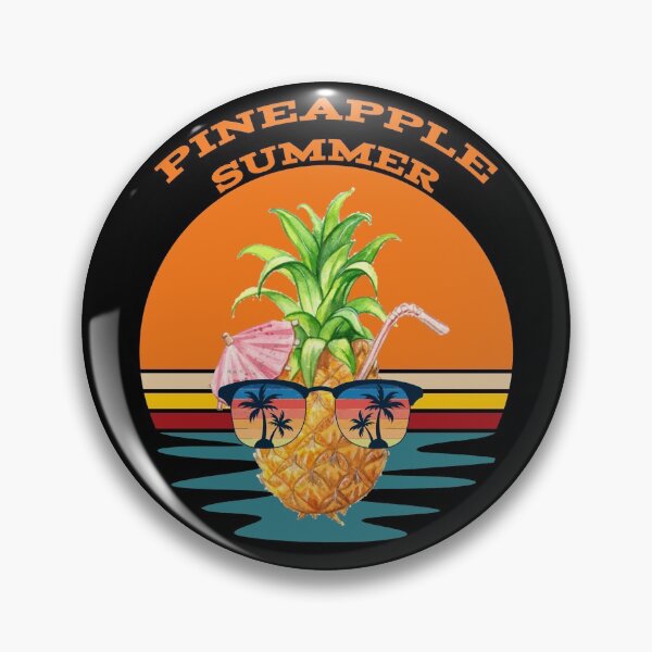 Item preview, Pineapple Summer - Fruit Tropical Drink Sunglasses Palm Trees Black designed and sold by KeysTreasures.