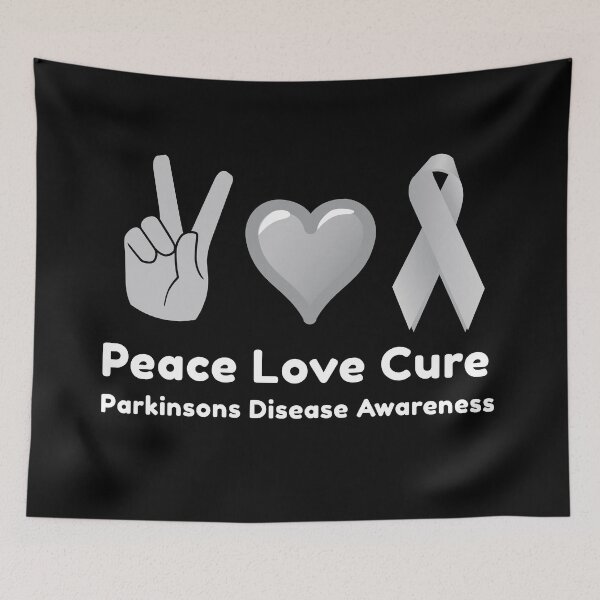 Item preview, Peace Love Cure Parkinson's Disease Awareness designed and sold by Color-Sparkle.