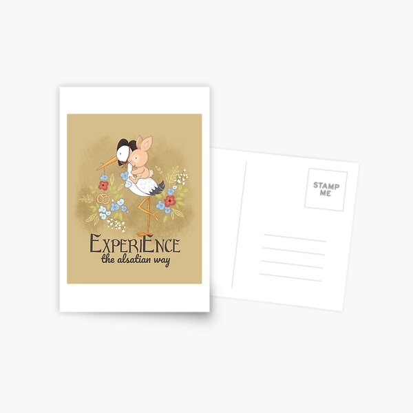 Experience the Alsatian way Postcard
