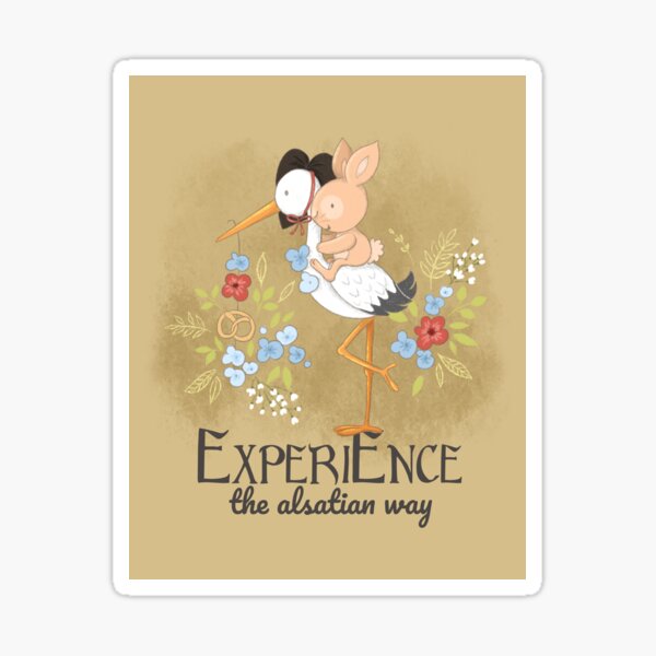 Experience the Alsatian way Sticker