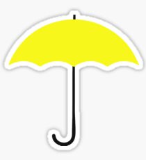 Yellow umbrella Sticker