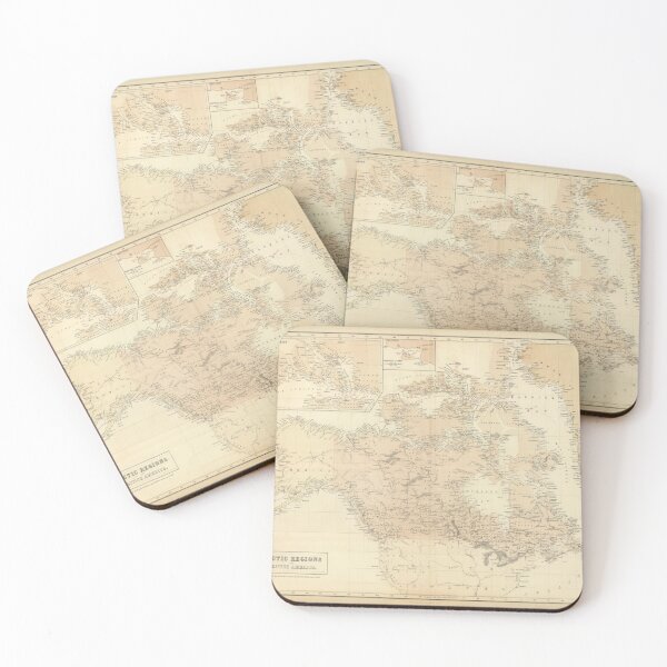 Item preview, Old Canada and Arctic Map (1854) Vintage Northern North America Atlas designed and sold by BravuraMedia.