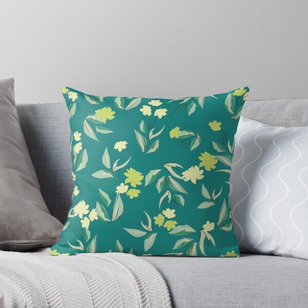 Item preview, Summer Teal Breeze foliage pattern designed and sold by StudioHil.