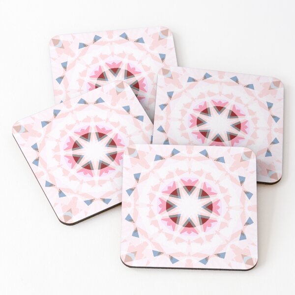 Item preview, Calm Pink Blue Moroccan Geometric Star Pattern designed and sold by PatternPerfect.