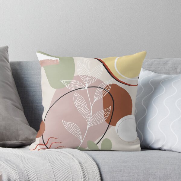 Item preview, Leave and Shapes Print Abstract Art Pastel designed and sold by designedbylilli.