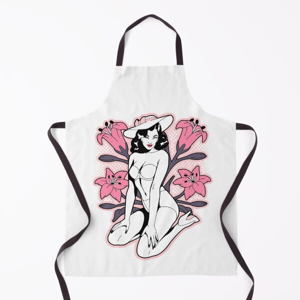 Item preview, Sexi pinup girl flower. Pink lily flower pinup girl designed and sold by AnnaRuz.