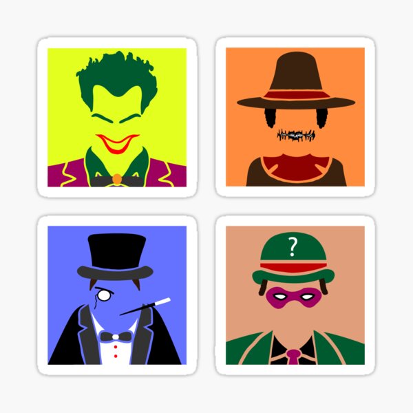 Gotham-Schurken Sticker