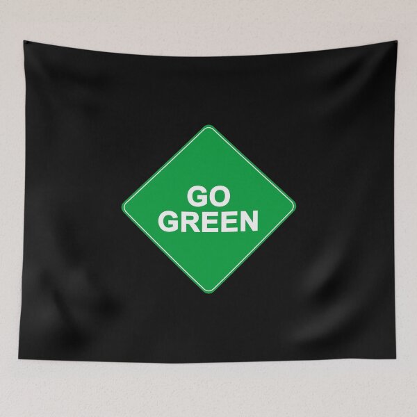 Item preview, Go Green | Car Sticker | Warning Sign designed and sold by FriendsList.