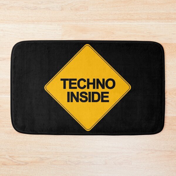 Item preview, Techno Music Inside | Car Sticker | Warning Sign designed and sold by FriendsList.