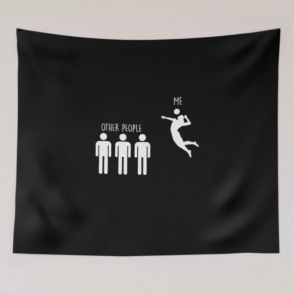 Item preview, Funny Spike Other People Me Beach Volleyball Player designed and sold by Nessshirts.