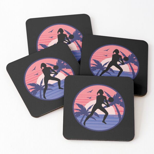 Item preview, Retro Beach Volleyball Player Beach Sport Beach Ball designed and sold by Nessshirts.